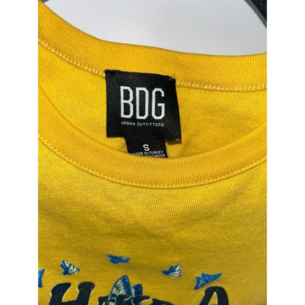 Women's Urban Outfitters BDG Have a Great Day Yellow Cropped Tank Top Size S - Picture 4 of 6